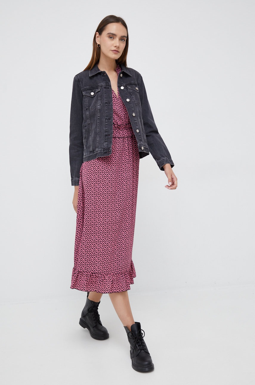 

Сукня Vero Moda колір рожевий maxi пряма
