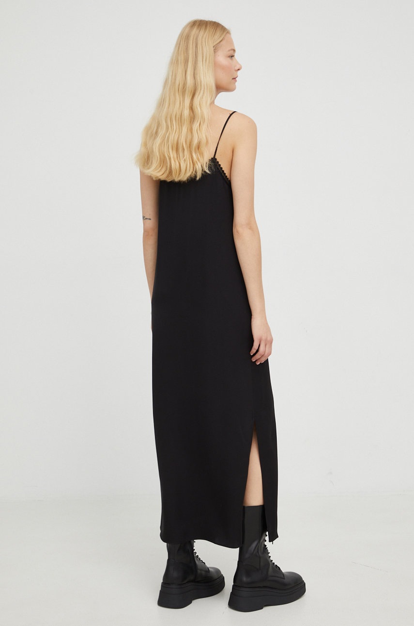 

Платье The Kooples цвет чёрный maxi облегающая