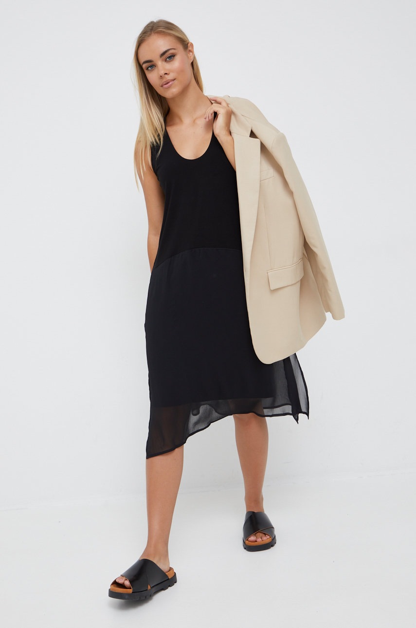 

Сукня Dkny колір чорний mini пряма