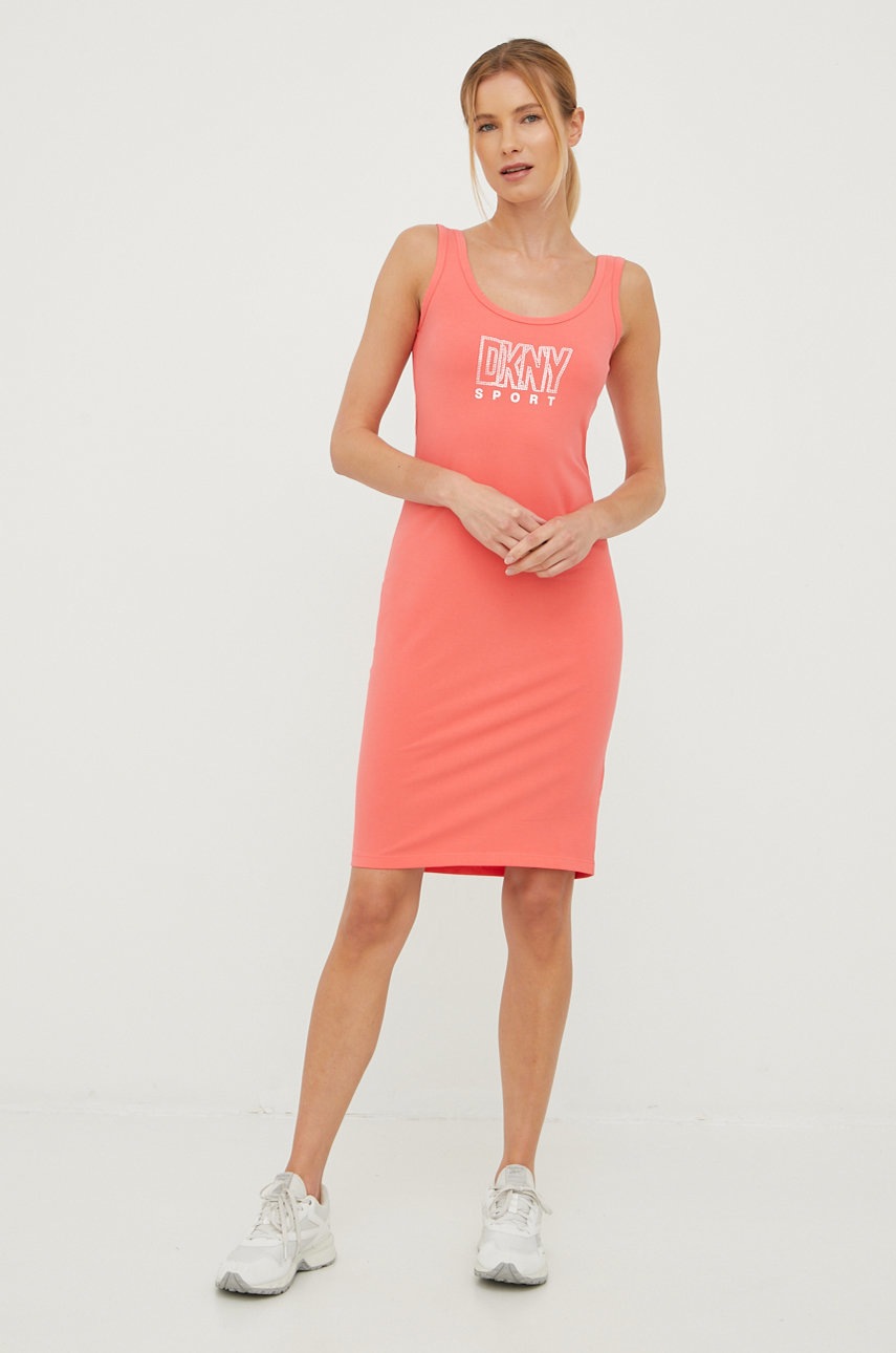 

Сукня Dkny колір рожевий mini пряма