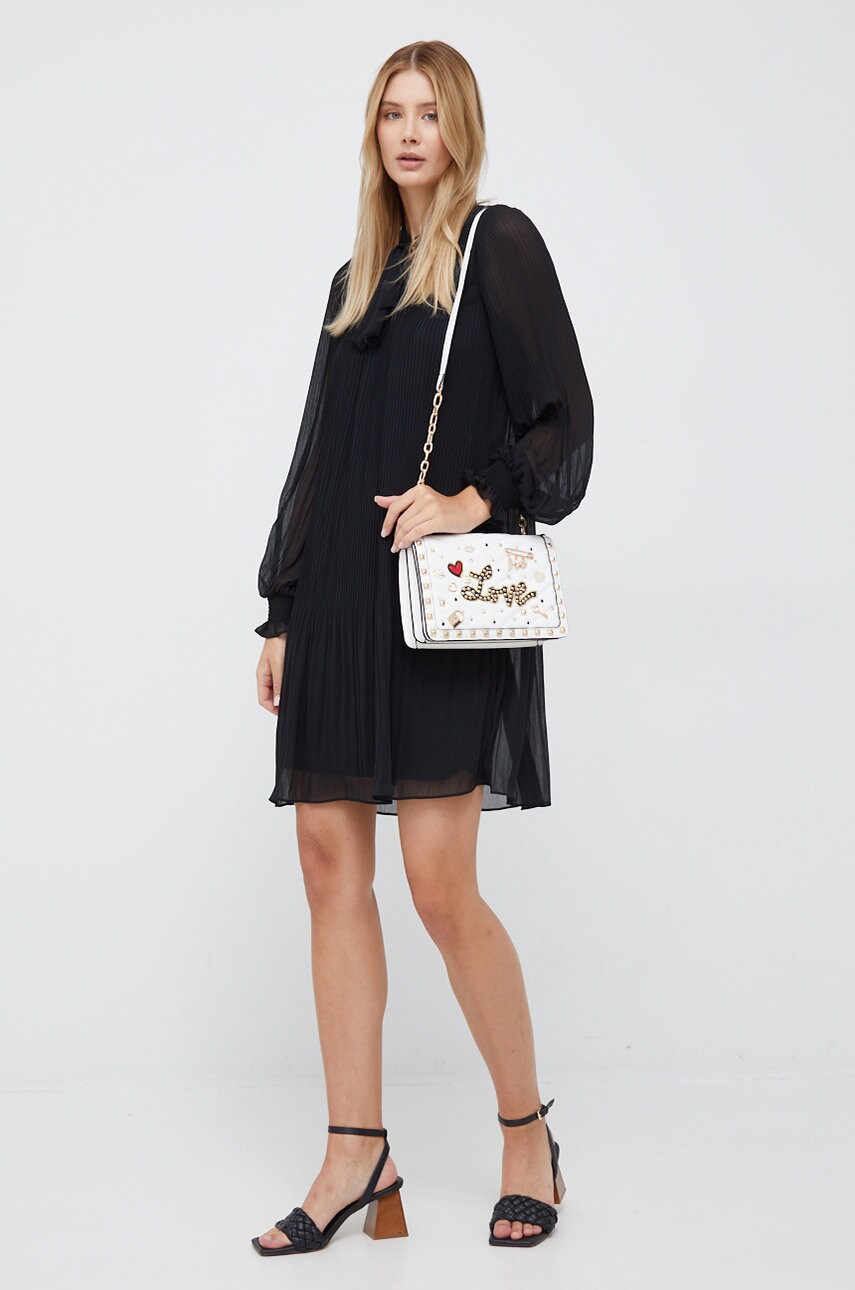 

Платье Dkny цвет чёрный mini прямая