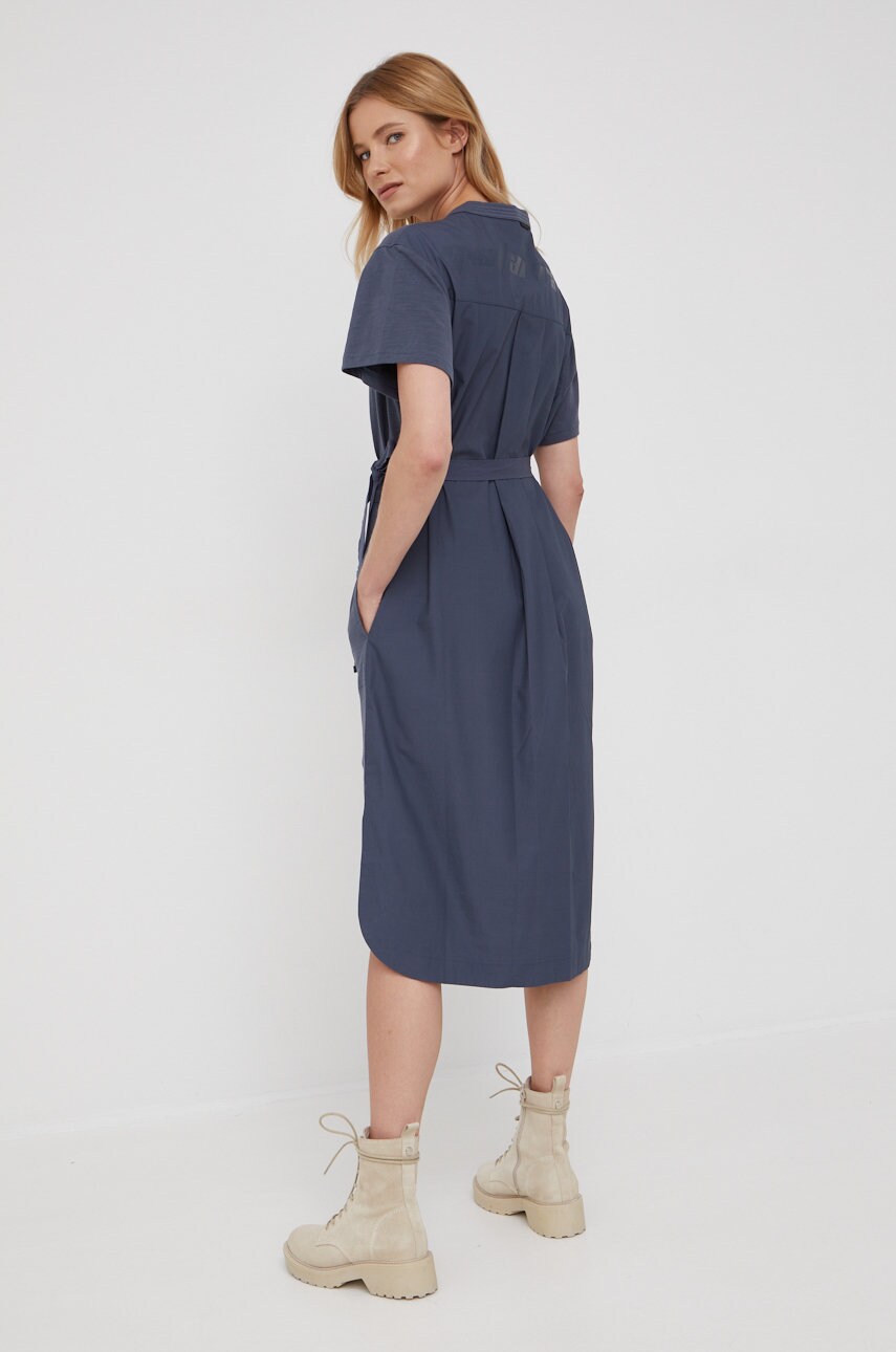 

Хлопковое платье G-Star Raw цвет синий mini oversize