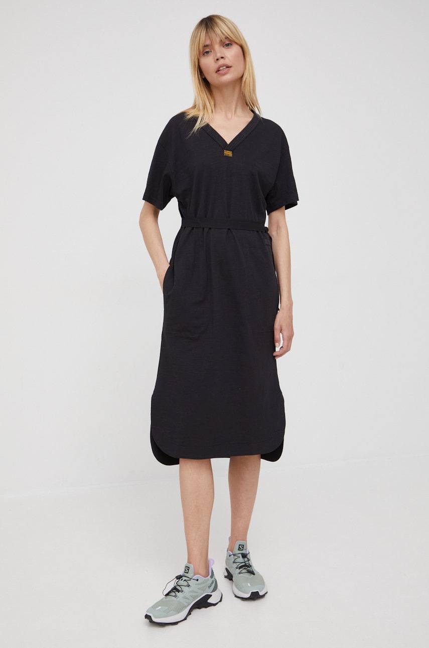 

Хлопковое платье G-Star Raw цвет чёрный mini oversize
