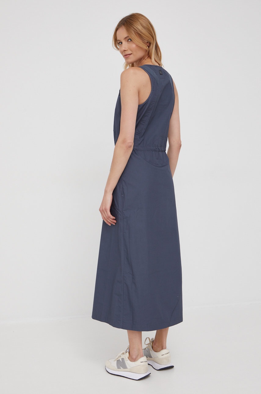 

Бавовняна сукня G-Star Raw колір синій maxi пряма