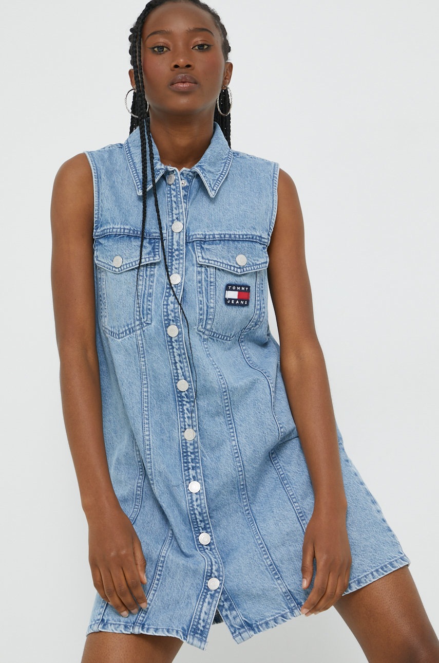 

Джинсовое платье Tommy Jeans mini прямая