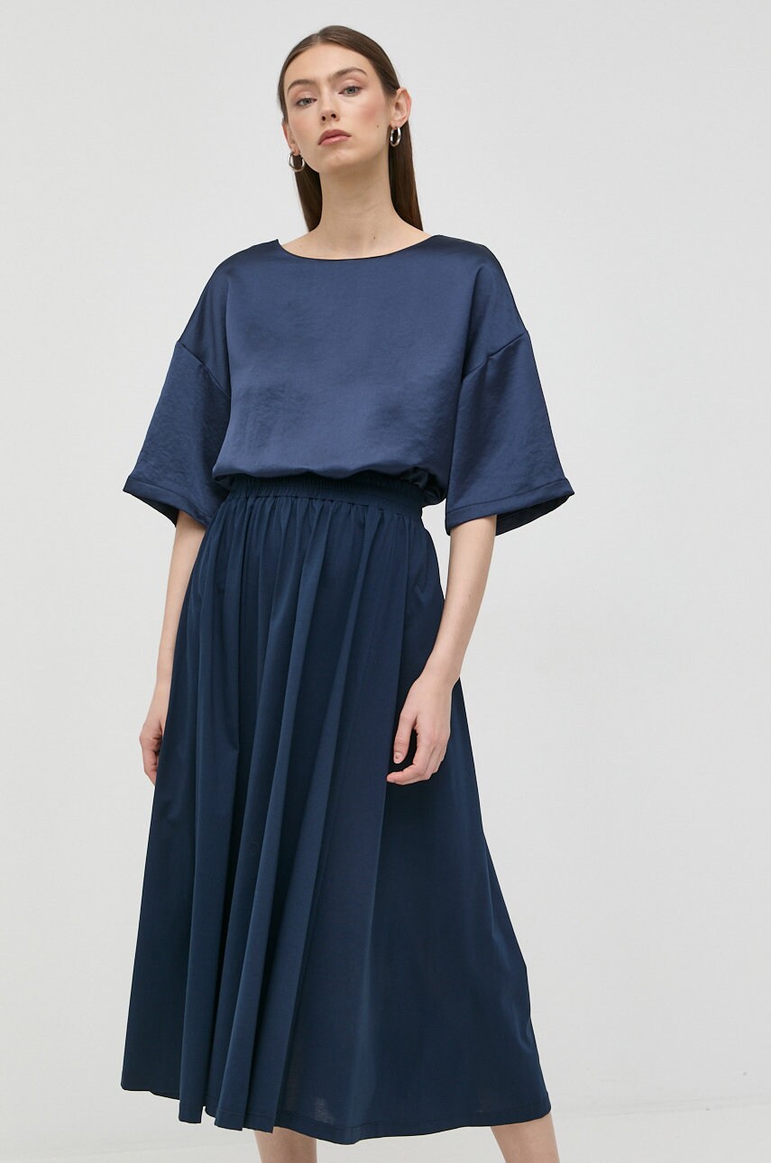

Платье Weekend Max Mara цвет синий maxi расклешённая