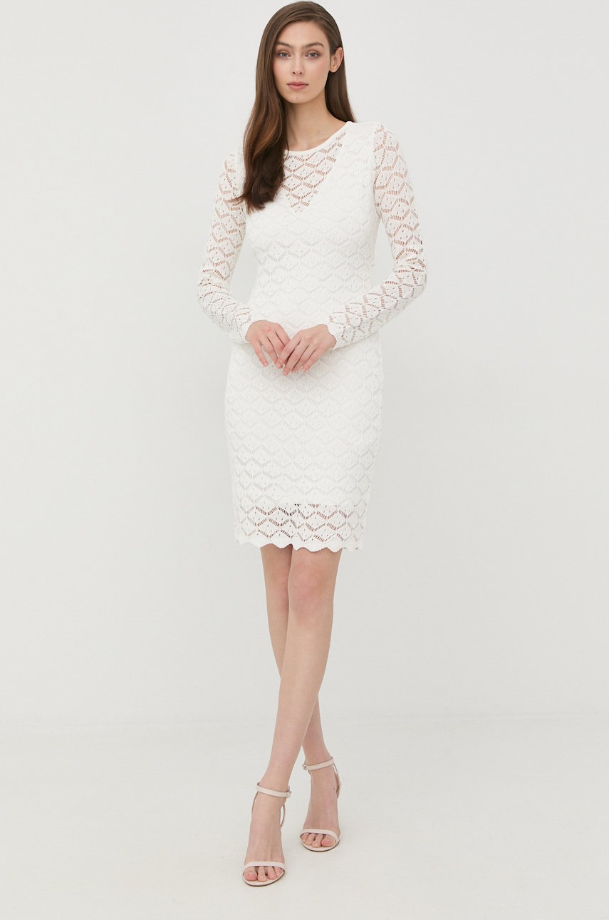 

Платье Guess цвет бежевый mini облегающая