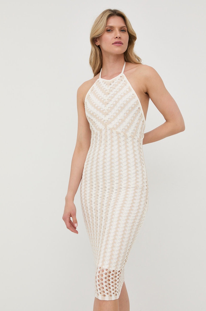 

Платье Guess цвет белый mini облегающая