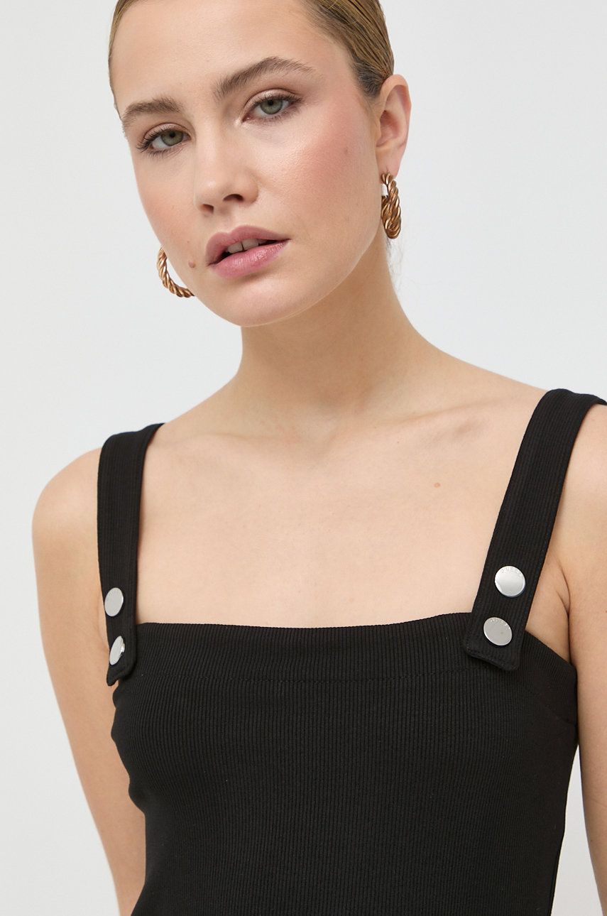 Сукня Guess колір чорний midi облягаюча