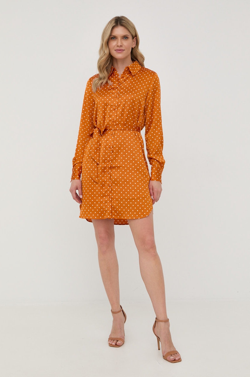 

Платье Guess цвет оранжевый mini прямая