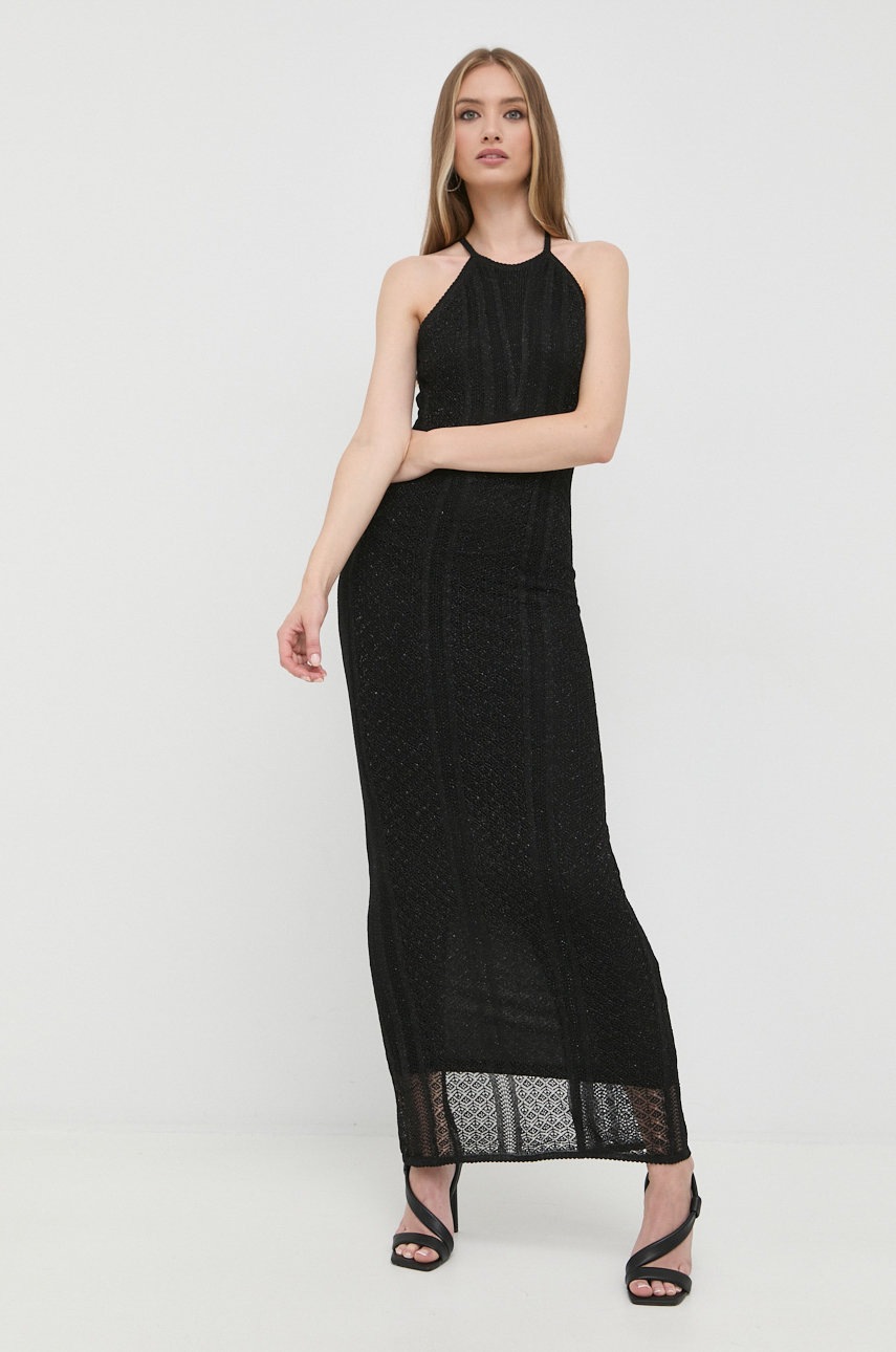 

Сукня Guess колір чорний maxi пряма