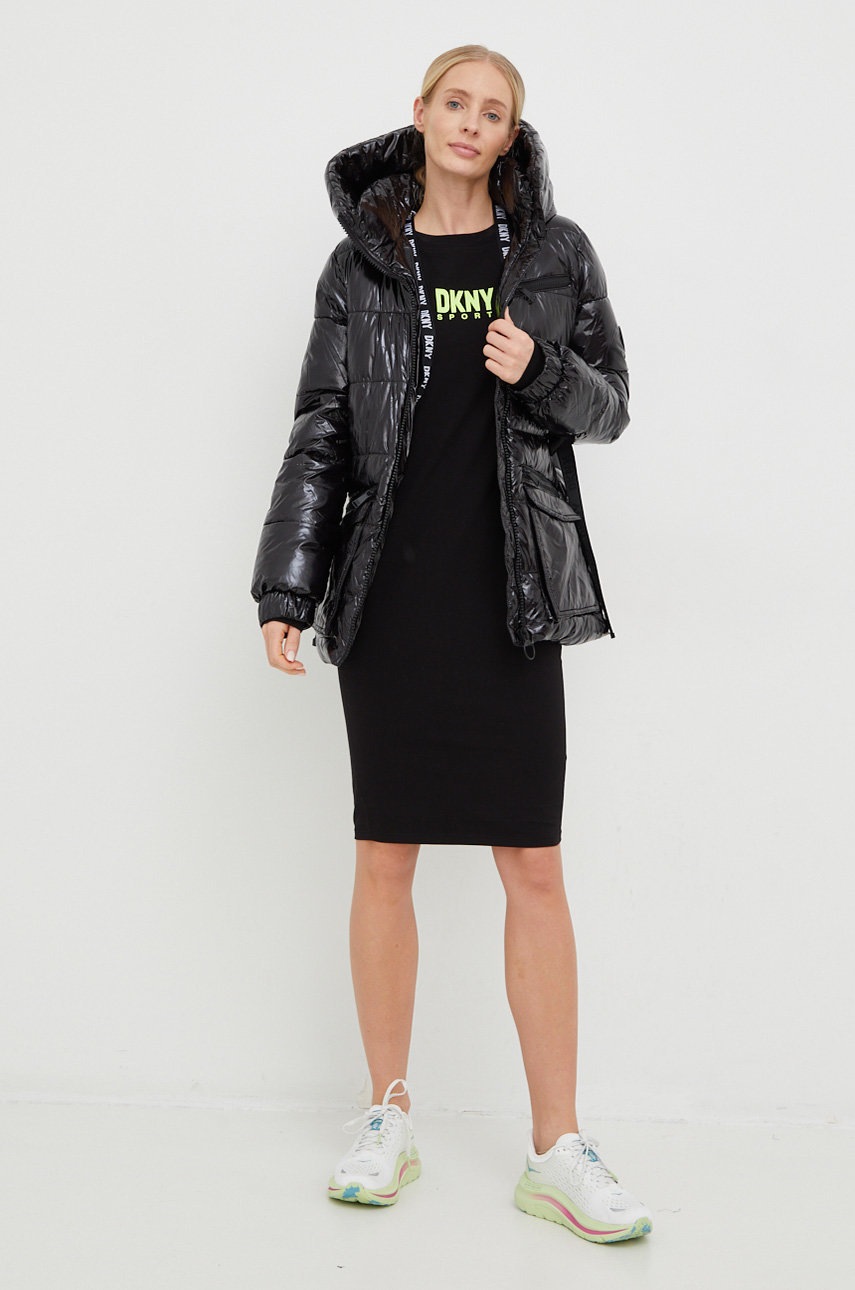 

Сукня Dkny колір чорний mini облягаюча