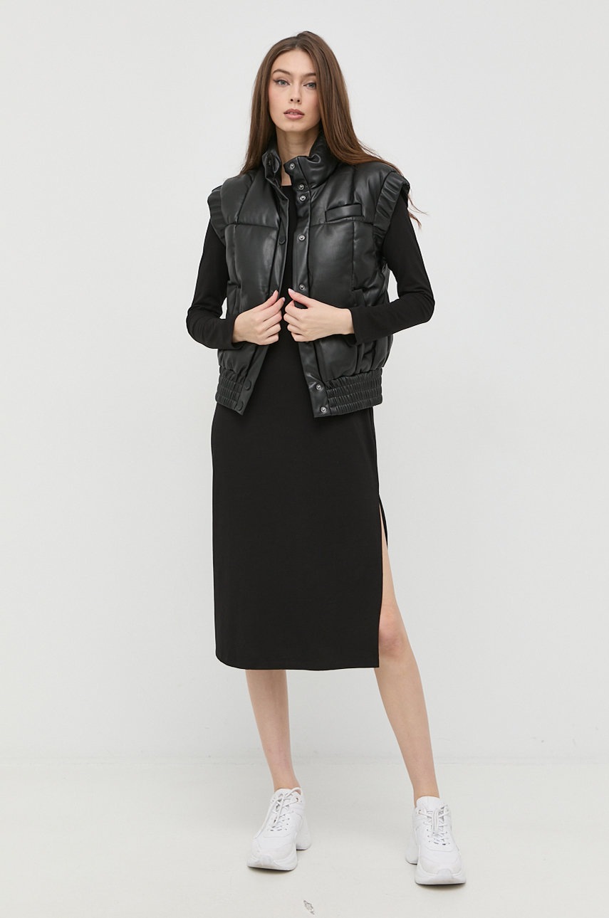 

Сукня Armani Exchange колір чорний midi пряма