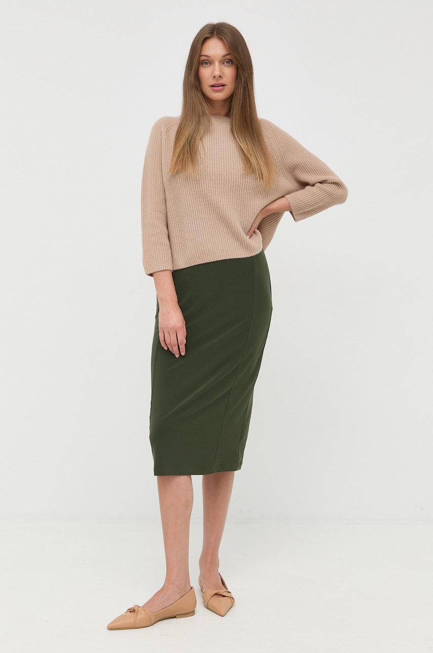 

Платье Max Mara Leisure цвет зелёный midi облегающая