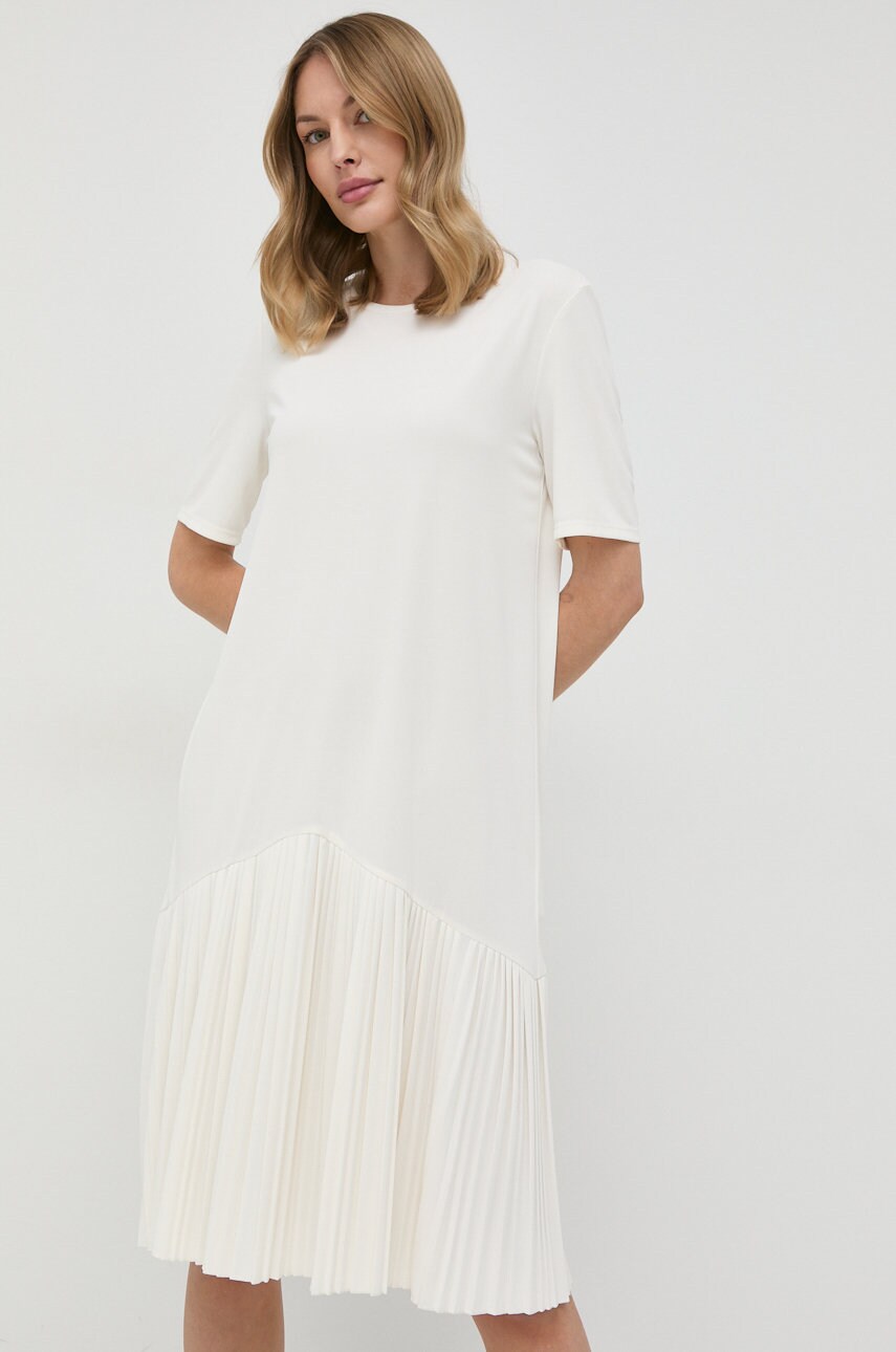 Max mara leisure rochie culoarea bej, mini, drept