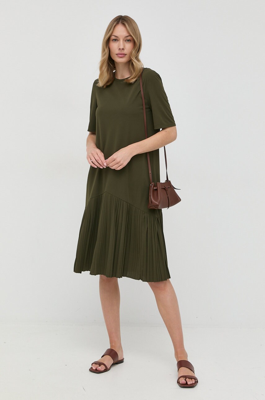 

Платье Max Mara Leisure цвет зелёный mini прямая