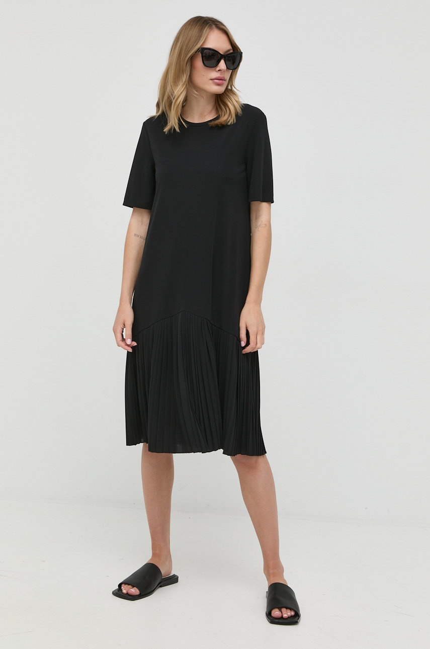 Max mara leisure rochie culoarea negru, mini, drept