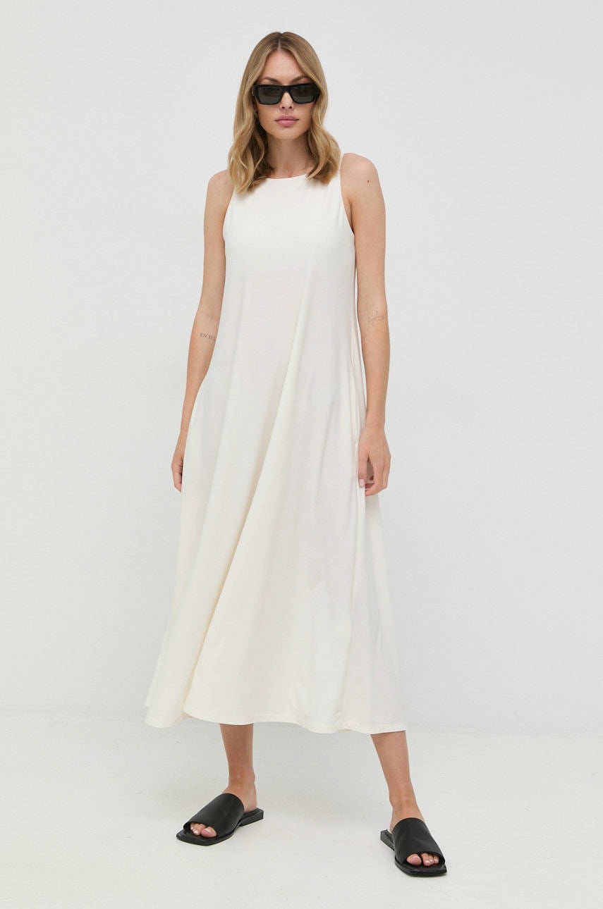 Max mara leisure rochie culoarea bej, maxi, drept
