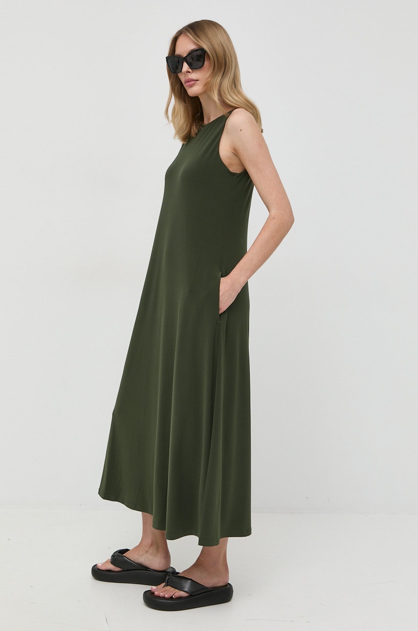 

Платье Max Mara Leisure цвет зелёный maxi прямая