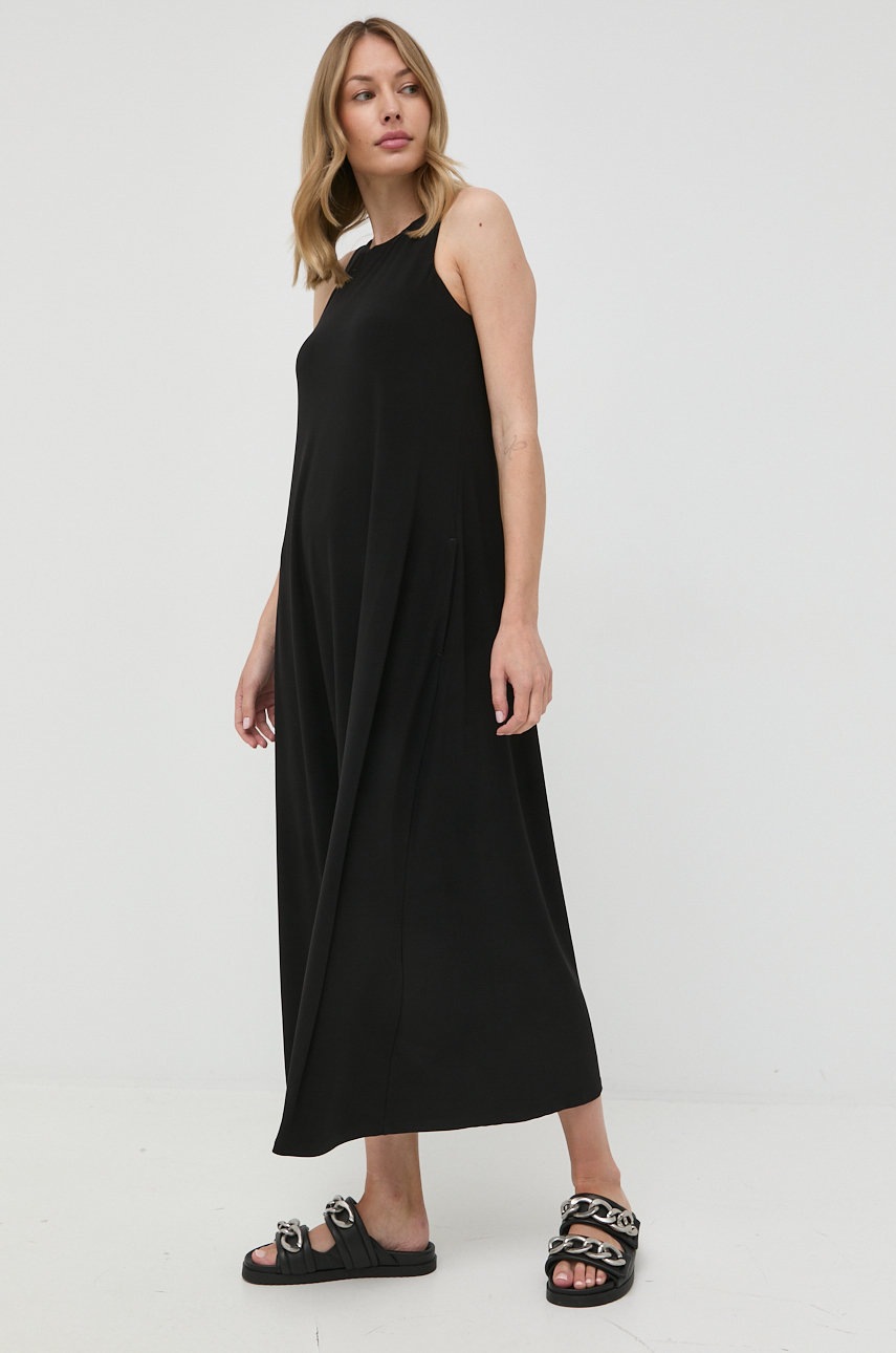 

Платье Max Mara Leisure цвет чёрный maxi прямая
