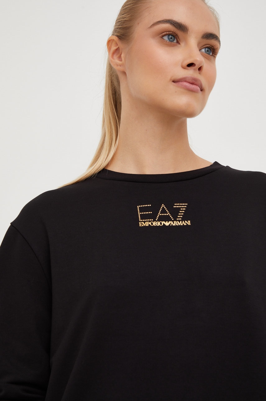 Ea7 emporio armani rochie culoarea negru, mini, oversize