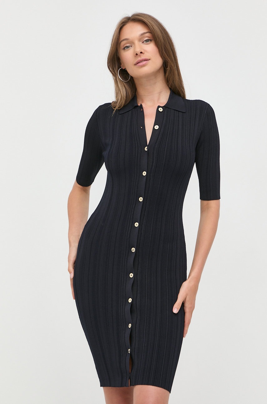 Marciano Guess sukienka kolor granatowy mini dopasowana