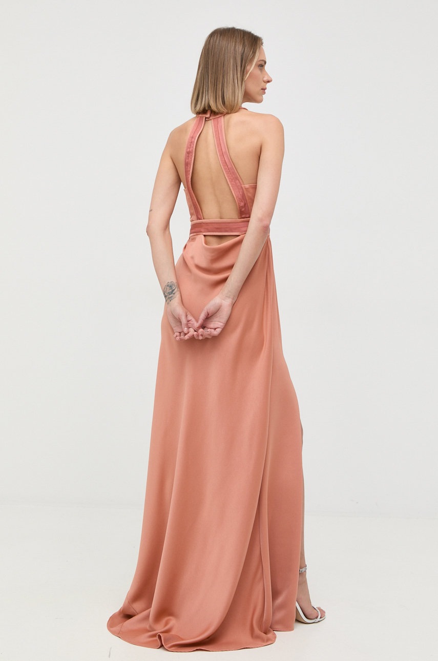 

Сукня Pinko колір помаранчевий maxi розкльошена