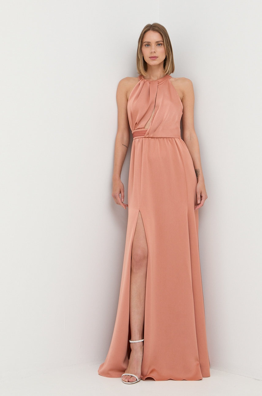 

Сукня Pinko колір помаранчевий maxi розкльошена