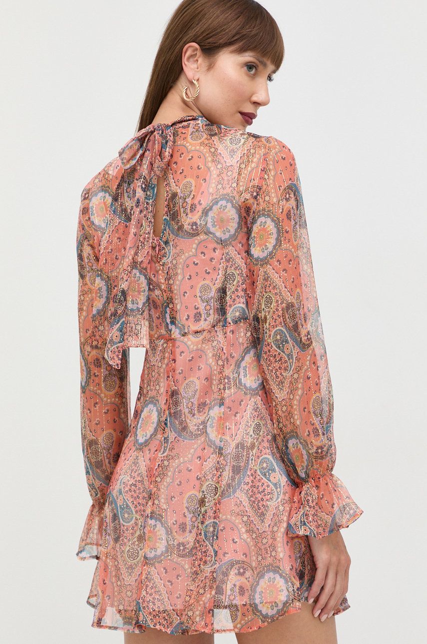 MAX&Co. rochie de matase culoarea portocaliu, mini, evazati answear.ro imagine noua gjx.ro