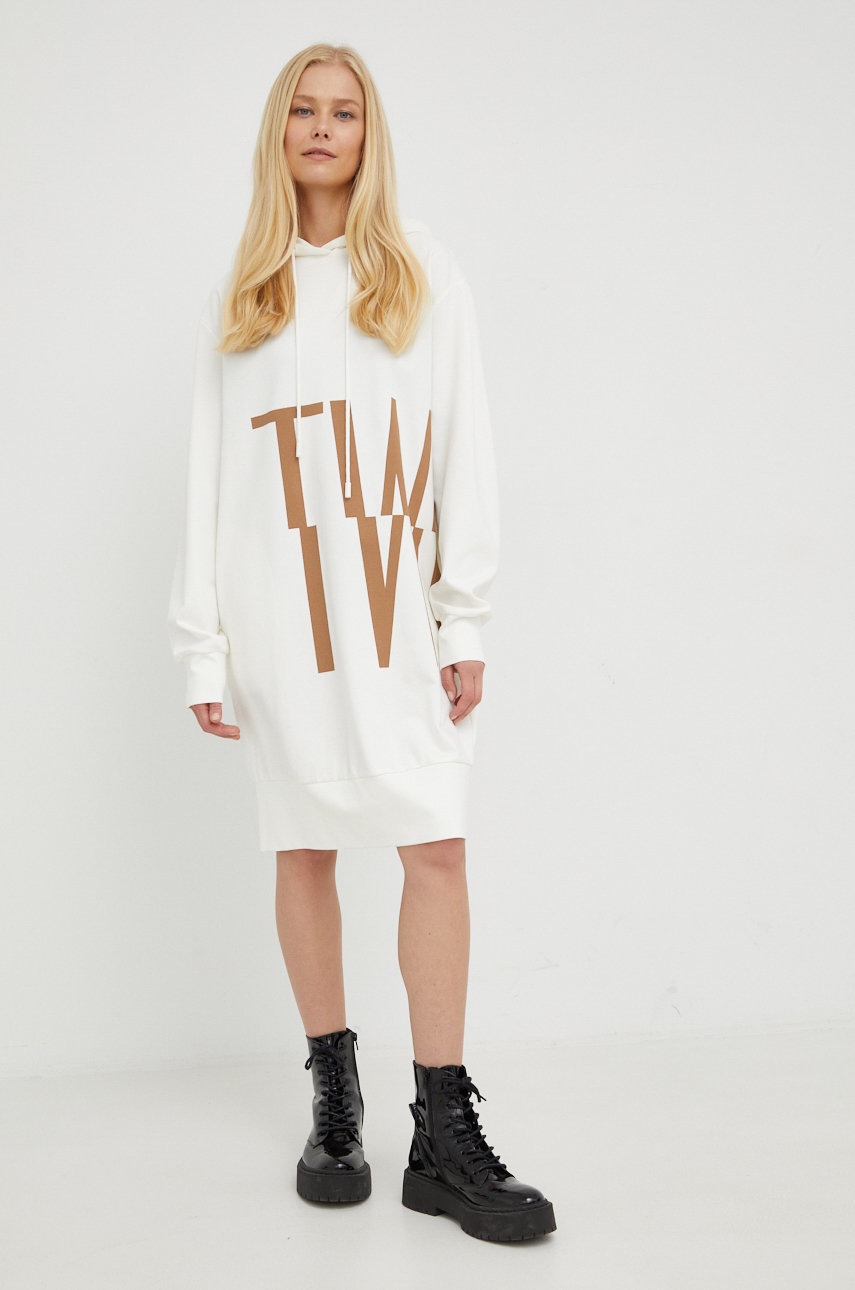 

Платье Twinset цвет бежевый mini oversize