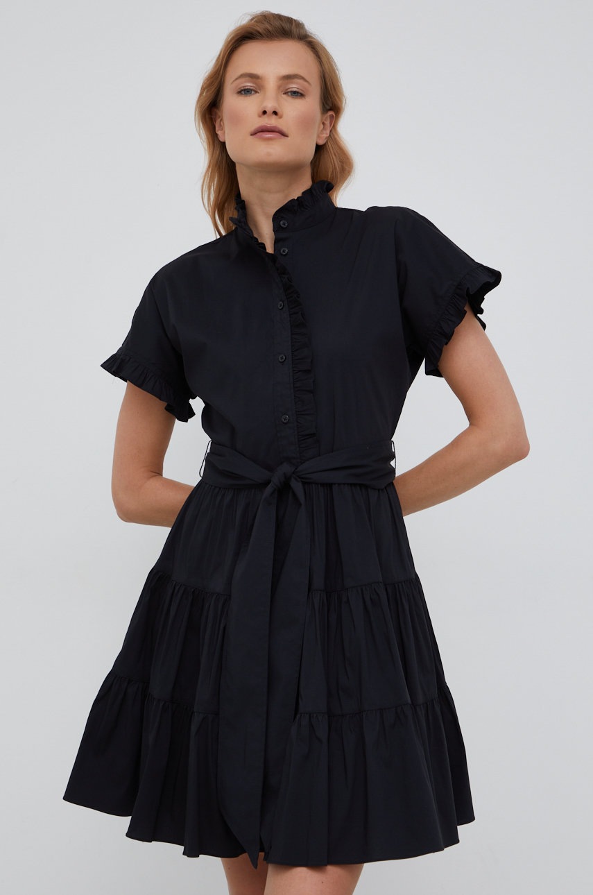 

Платье Lauren Ralph Lauren цвет чёрный mini расклешённая