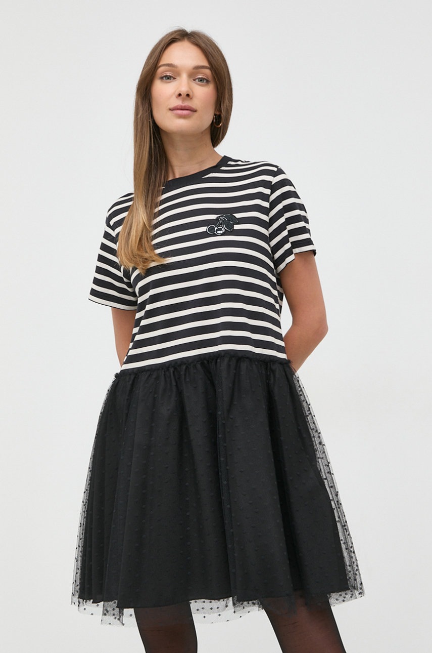 

Платье Red Valentino цвет чёрный mini расклешённая