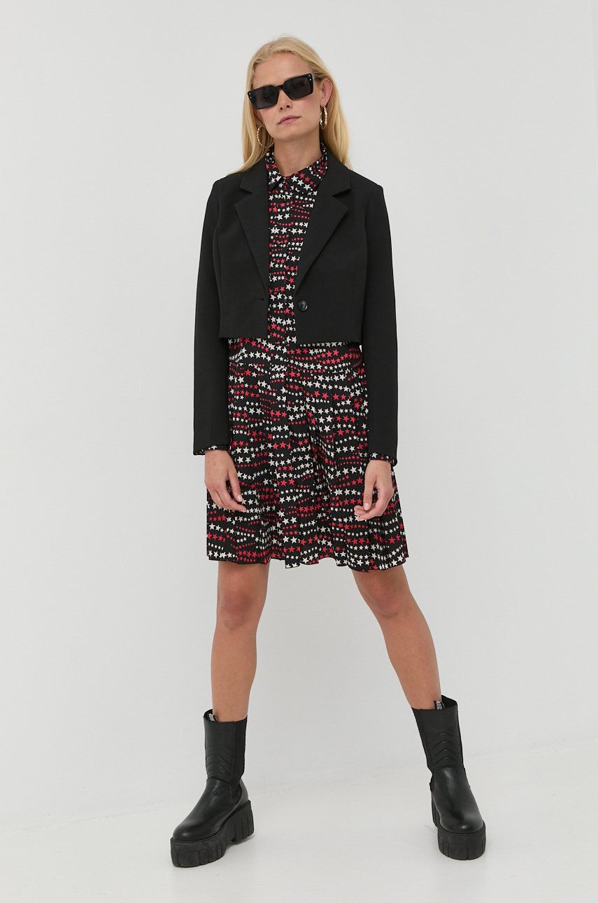 Сукня Red Valentino колір чорний mini розкльошена
