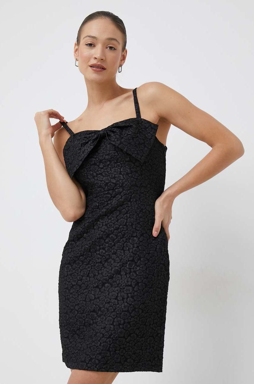 Y.A.S sukienka lumia kolor czarny mini dopasowana