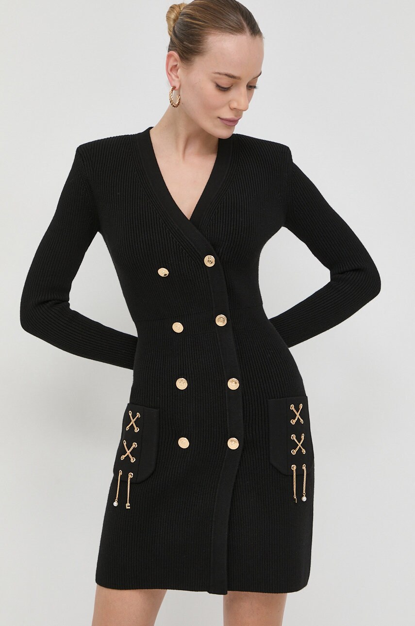 

Платье Elisabetta Franchi цвет чёрный mini облегающая
