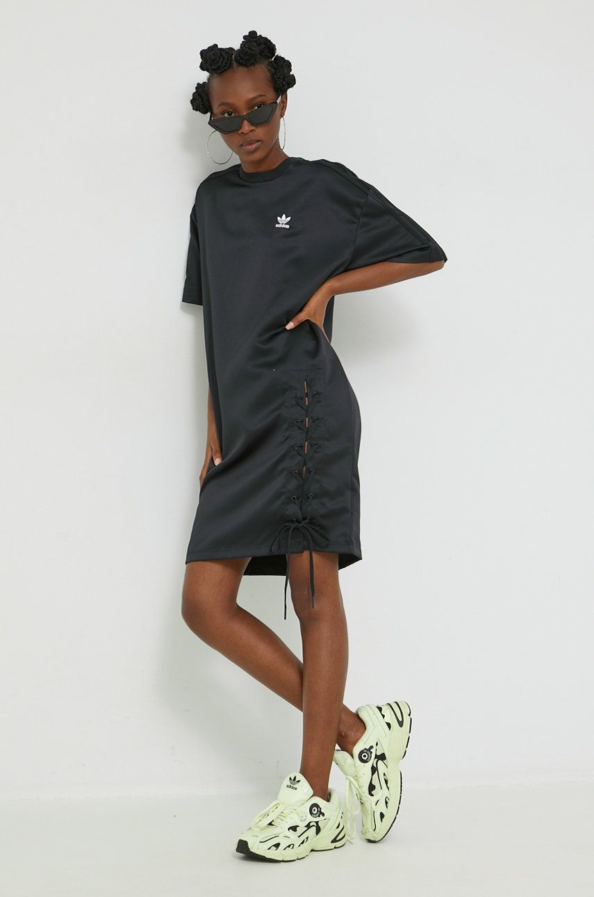 Adidas Originals sukienka Always Original kolor czarny mini oversize
