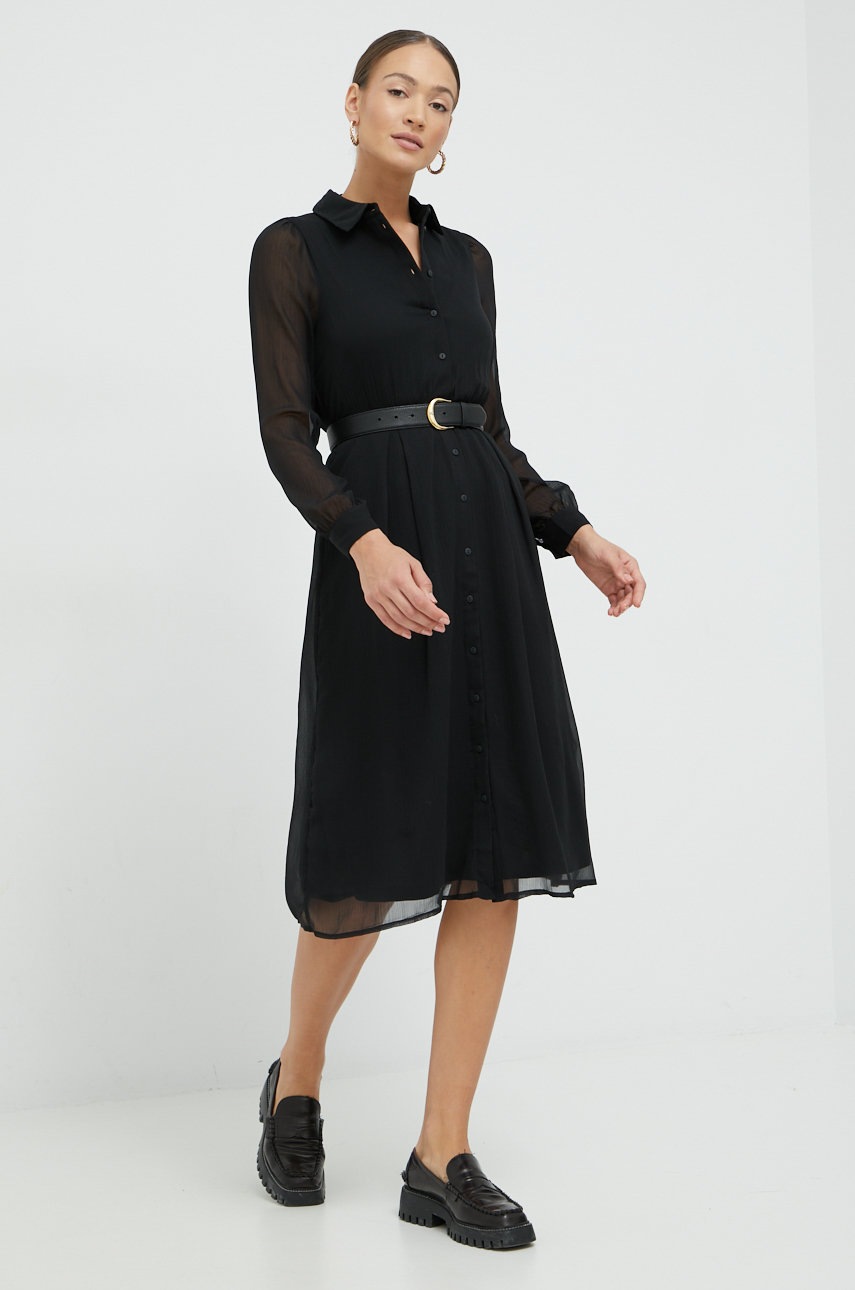

Платье Vero Moda цвет чёрный midi прямая