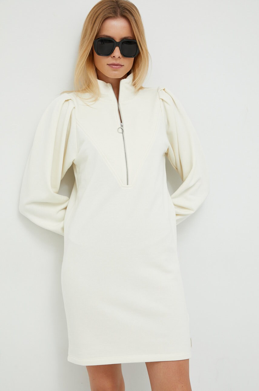 Scotch & soda rochie culoarea bej, mini, drept
