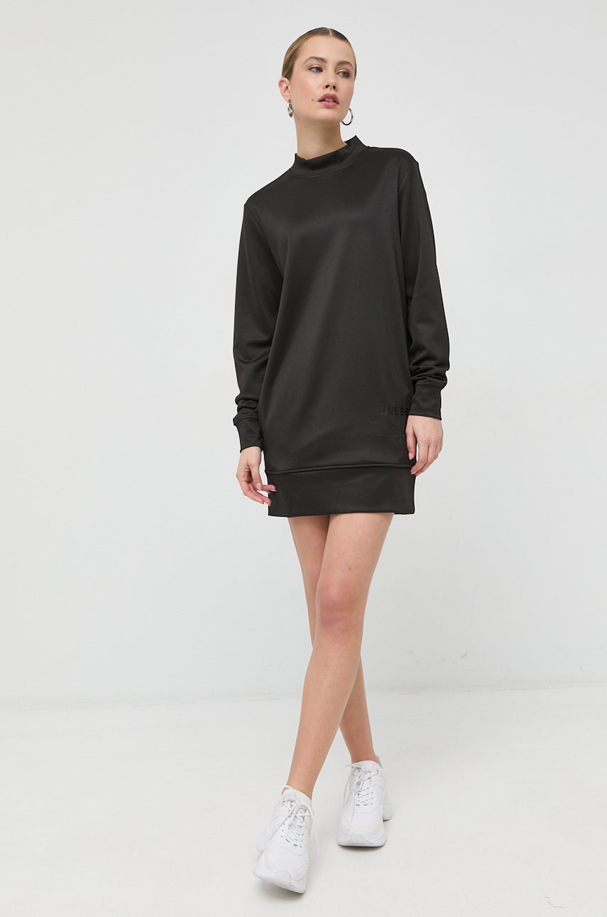 

Сукня Guess Artemide колір чорний mini oversize