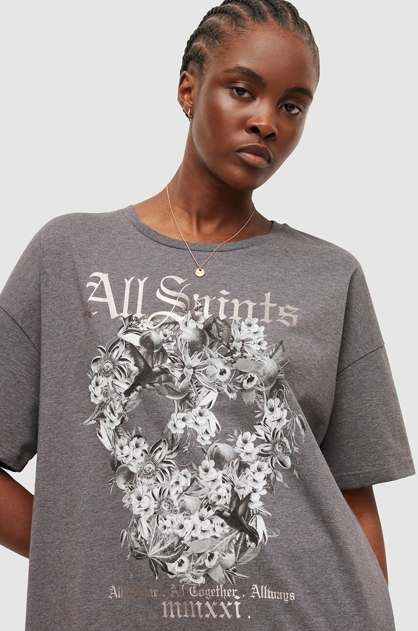 

Платье AllSaints цвет чёрный mini oversize