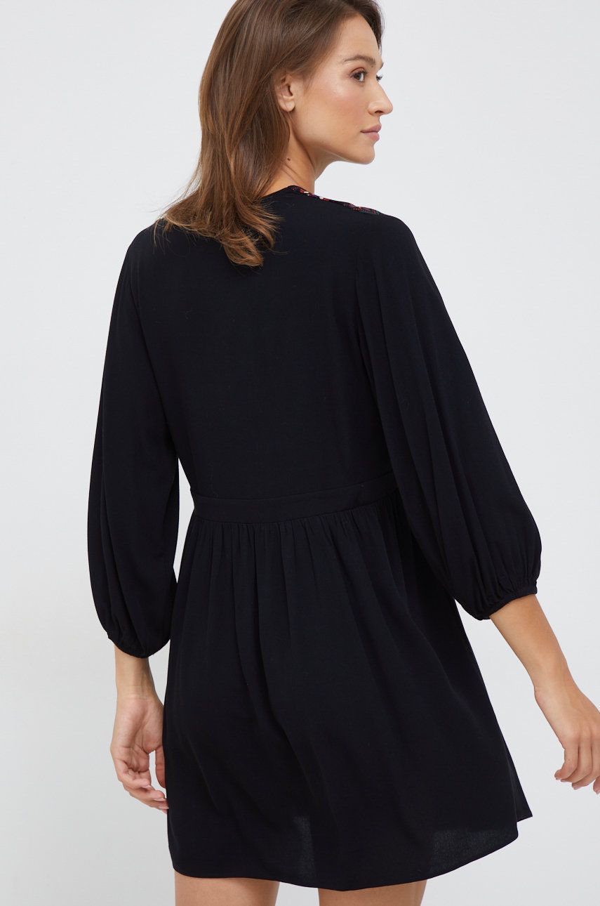 Сукня Desigual колір чорний mini oversize