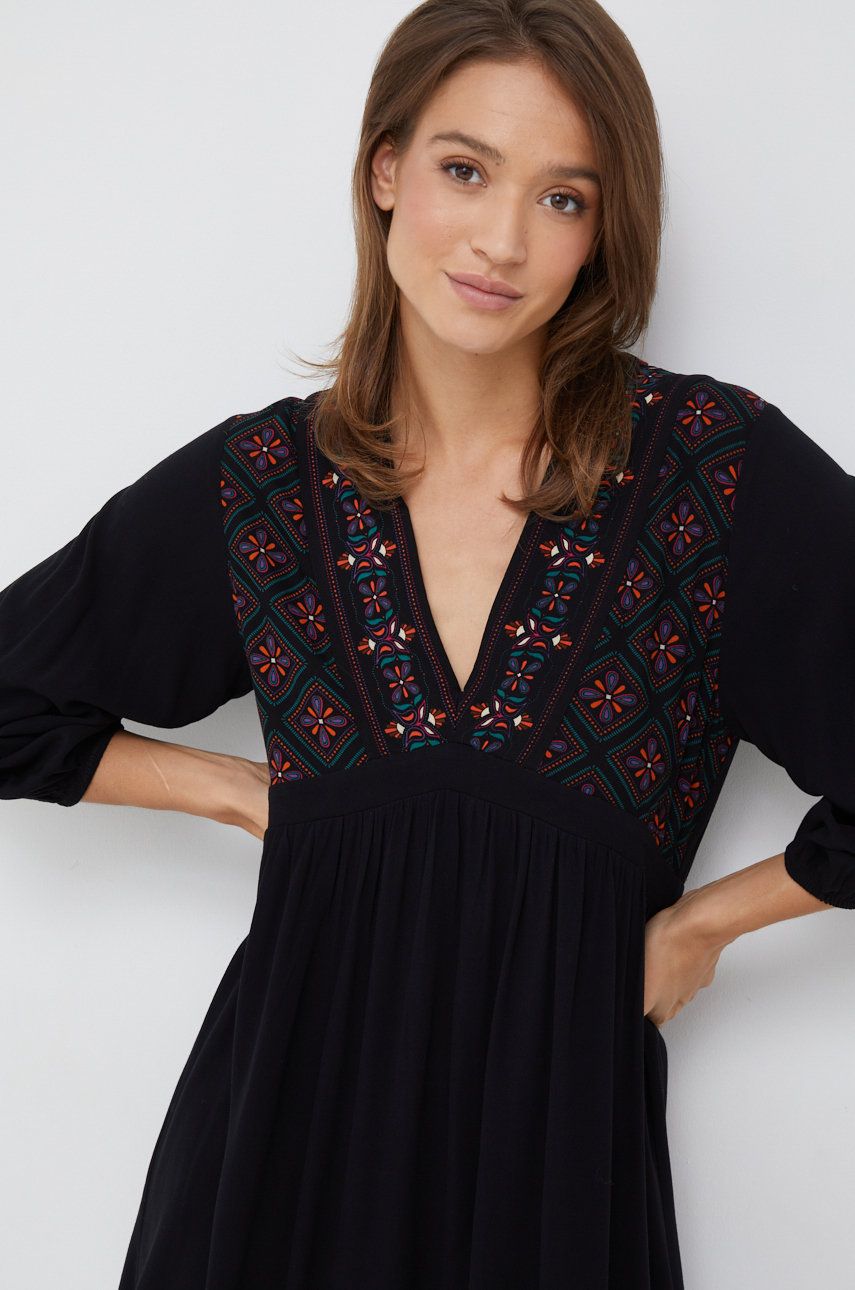 Сукня Desigual колір чорний mini oversize
