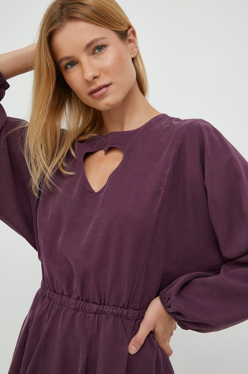Desigual rochie culoarea violet, mini, evazati answear.ro imagine noua gjx.ro
