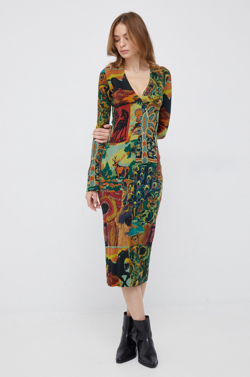 

Платье Desigual midi облегающая