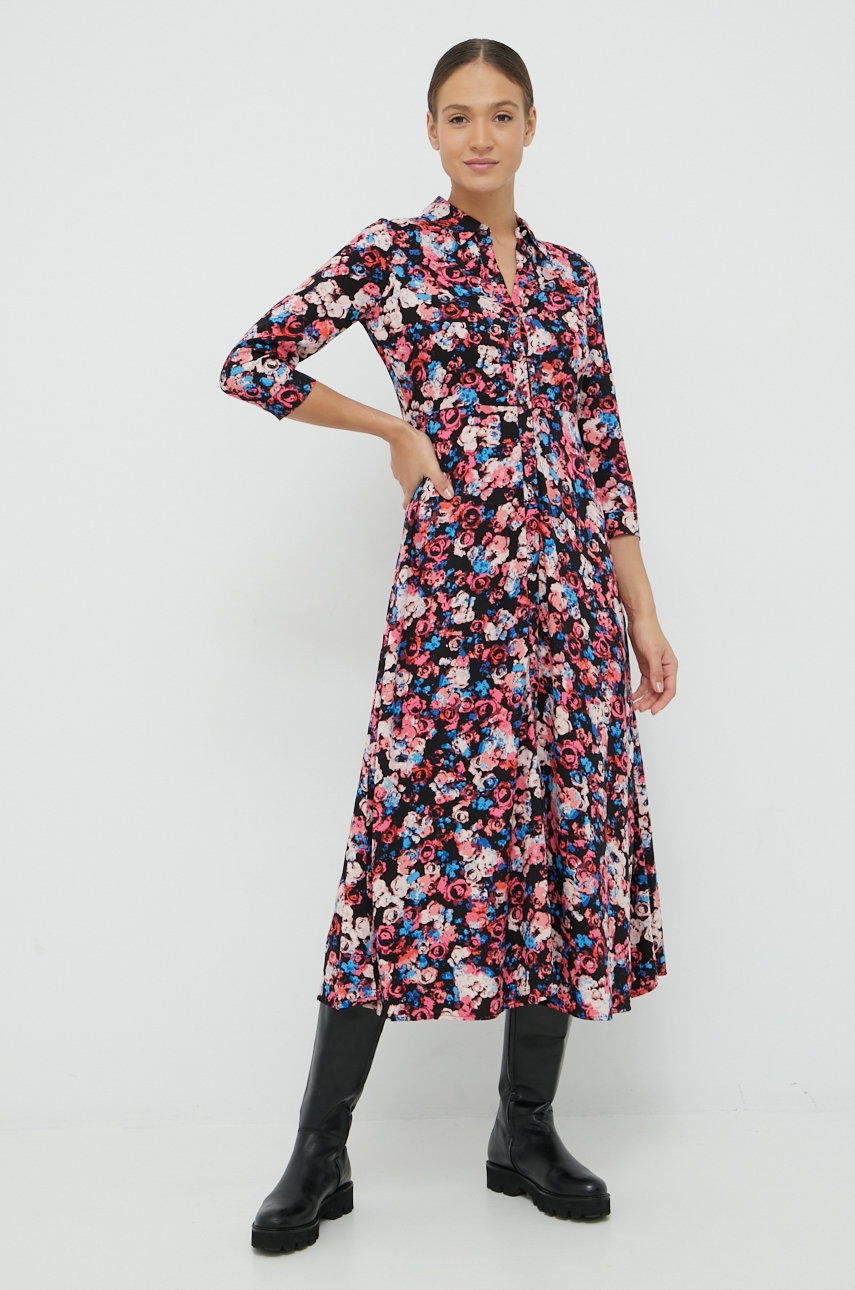 

Платье Vero Moda цвет чёрный maxi расклешённое