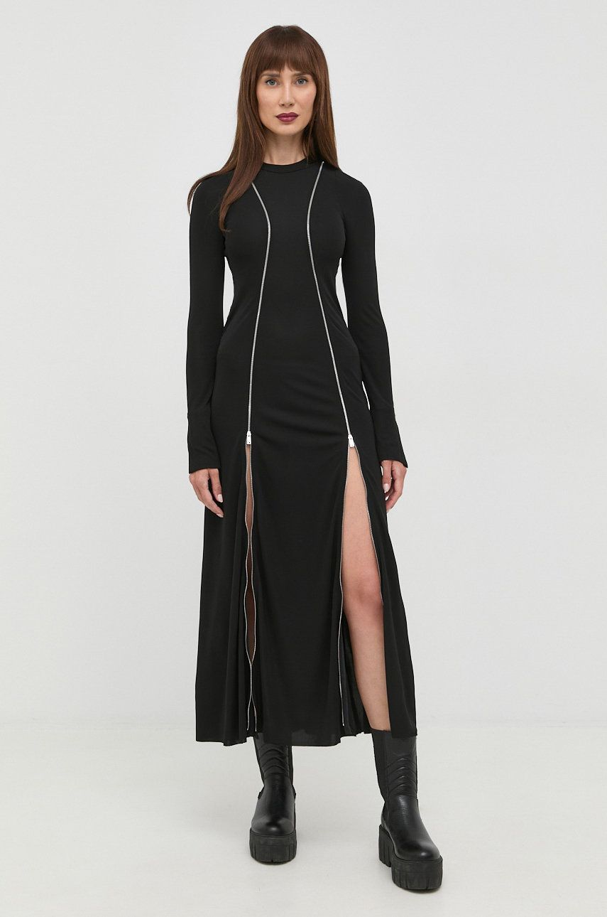 Victoria Beckham rochie culoarea negru, maxi, mulata