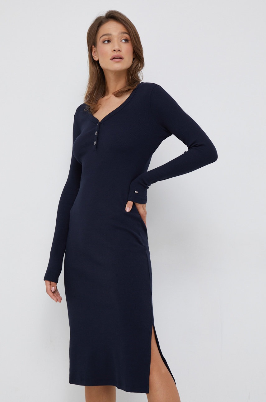 

Сукня Tommy Hilfiger колір синій midi пряма