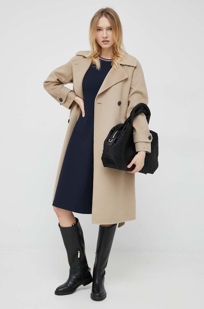 

платье Tommy Hilfiger цвет синий mini расклешённая