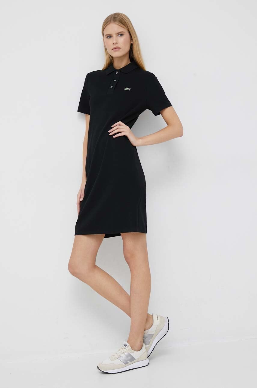 

Платье Lacoste цвет чёрный mini прямая