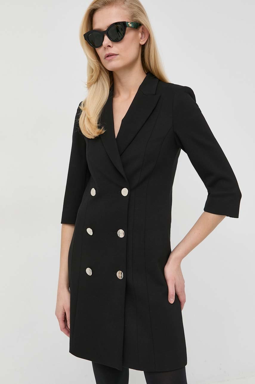 

Рокля Liu Jo в черно къс модел с кройка по тялото, Черен